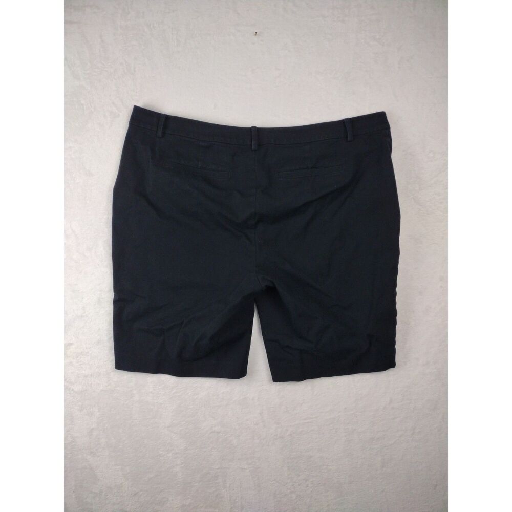 Lauren Ralph Lauren Bermuda Shorts Women 18 Stretch Black Flat Front